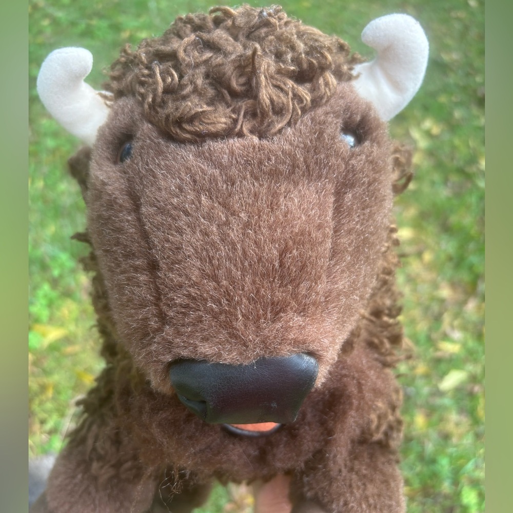Folkmanis Bison Buffalo Stuffed Animal Puppet